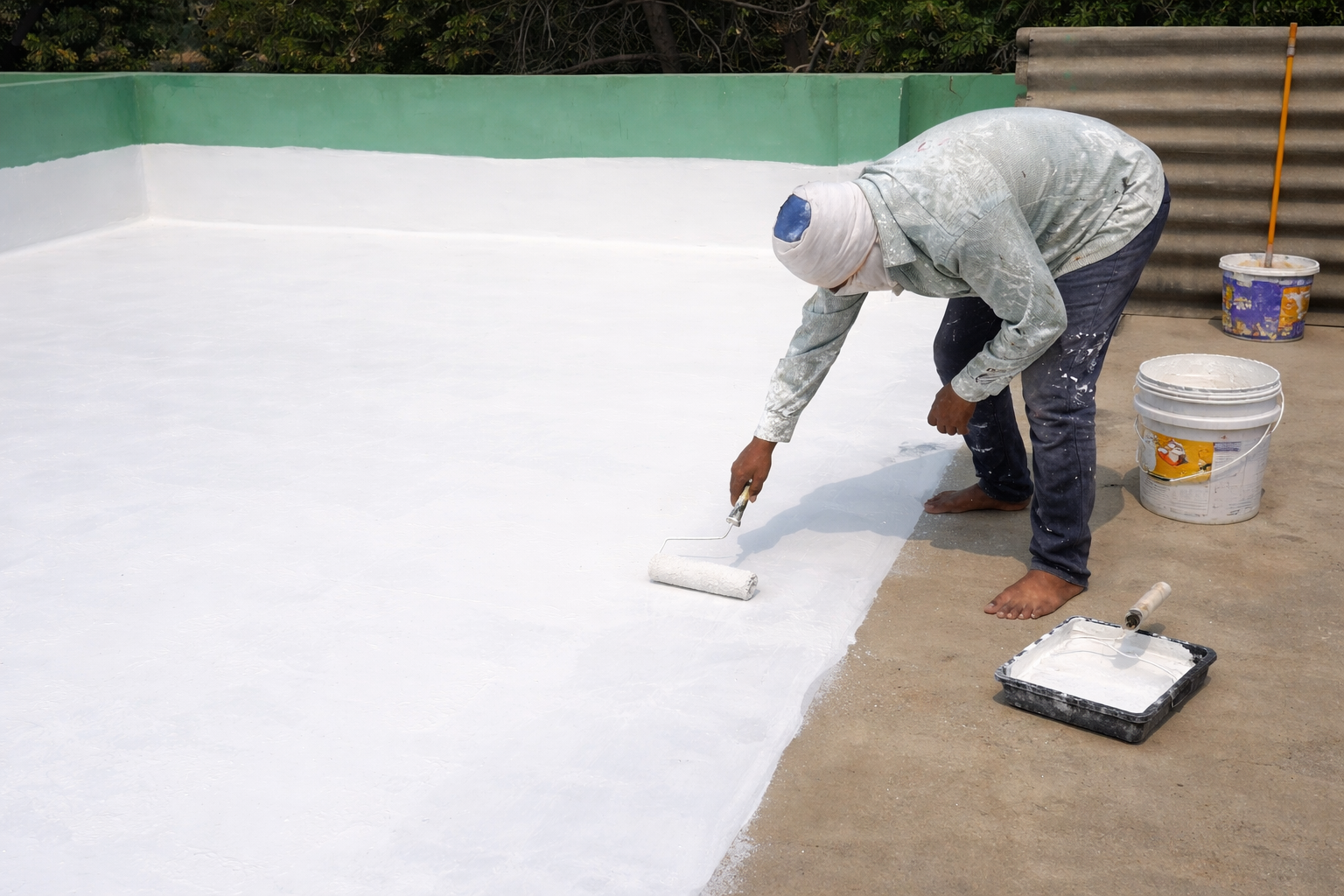 Terrace waterproofing